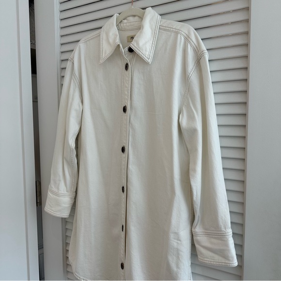 NWT Madewell Denim Oversized Mini Shirtdress - Picture 6 of 11